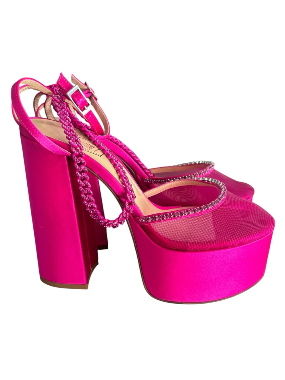Nalebe Stellar Satin Platform Sandals - Picture 6 of 10